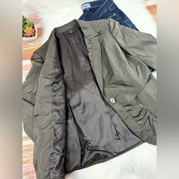 Like New HUGO BOSS Shiny Taffeta Silk Classic Blazer Jacket ❤️ - Picture 6 of 10